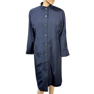 STAN HERMAN FOR US AIRWAYS Twin Hill Women’s Navy Blue Coat 10P Removable Liner